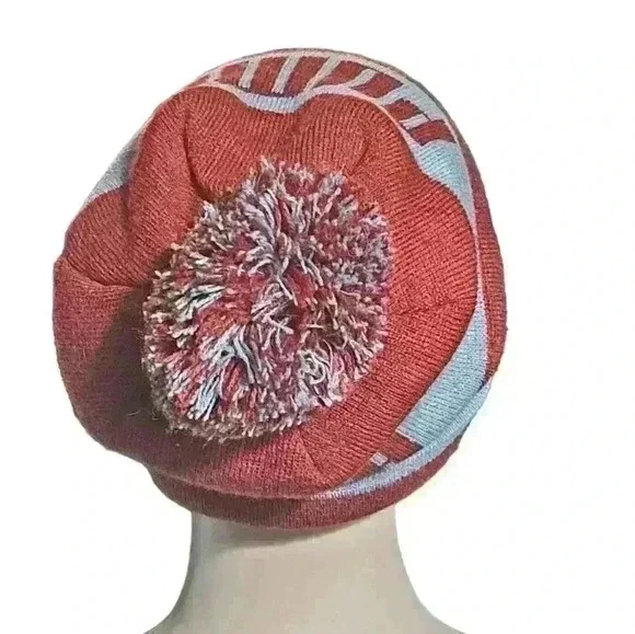 Puma Red Beanie with Pompom - Picture 3 of 8